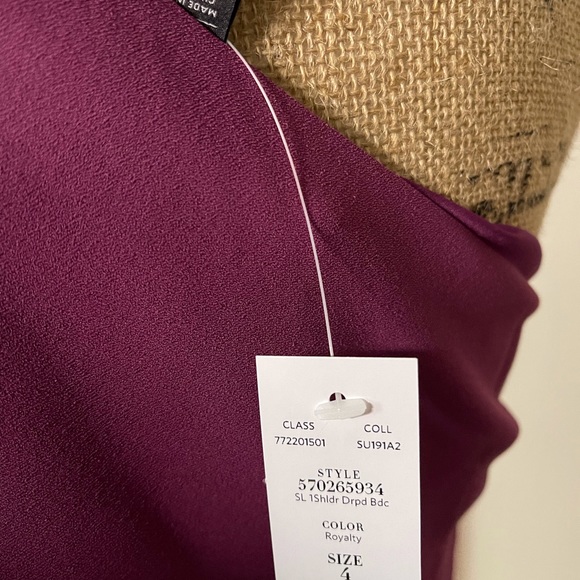 WHBM One-Shoulder Bodice Top - NWT size 4 - Picture 6 of 10